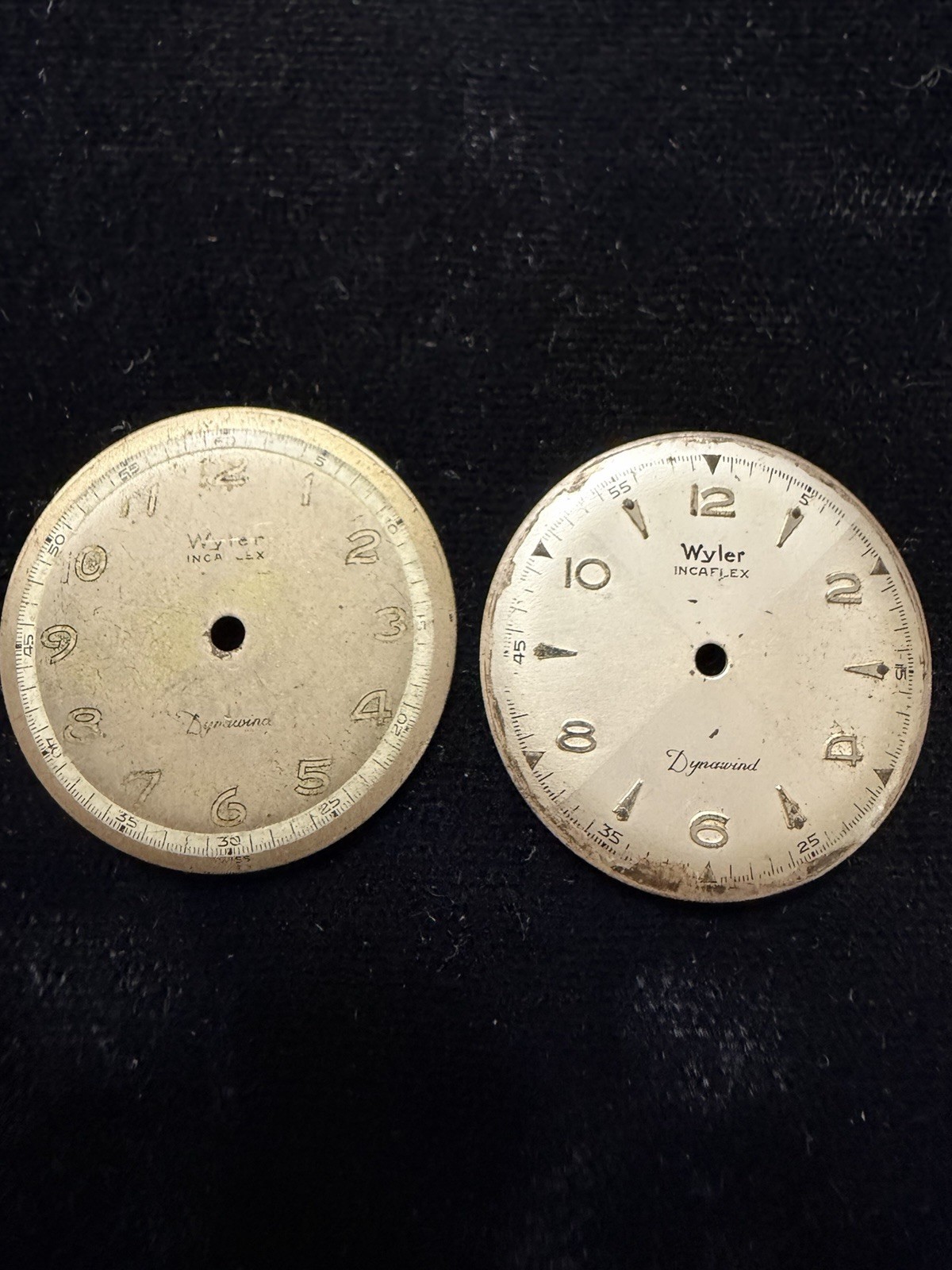 Vintage Wyler Dynawind AS 1361 Dial Lot Parts Repair Watch Watchmaker