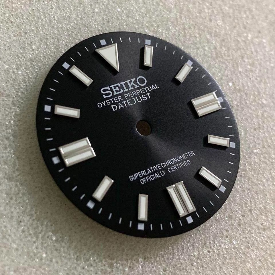 28.5mm Retro Watch Dial Green Luminous for Nh36 Nh35 Movement Watch Accessories