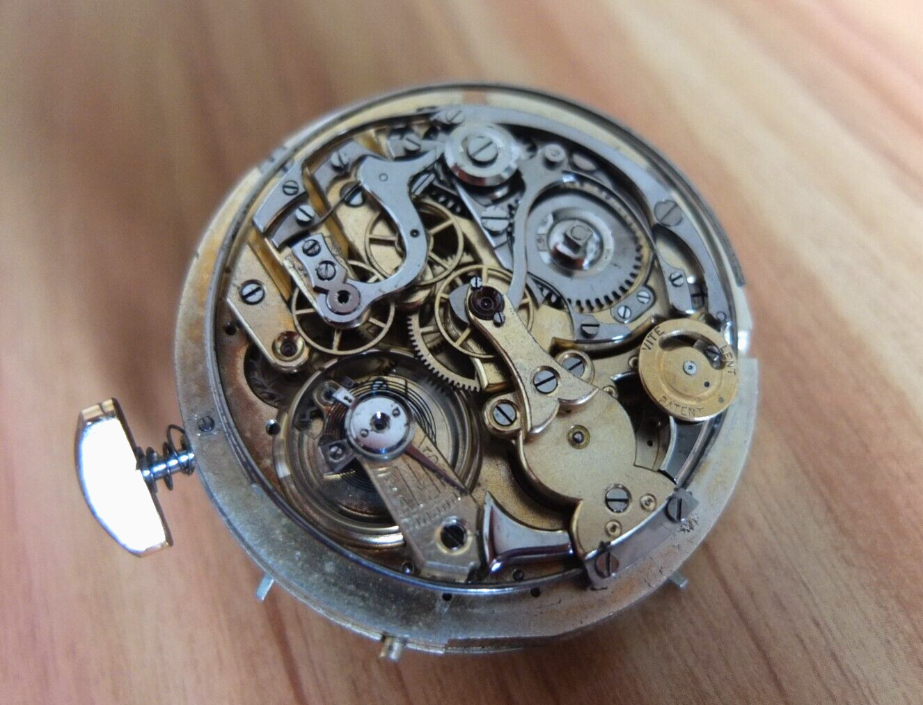 Chronograph Repeater Calendar Moon Phase Movement Pocket Watch