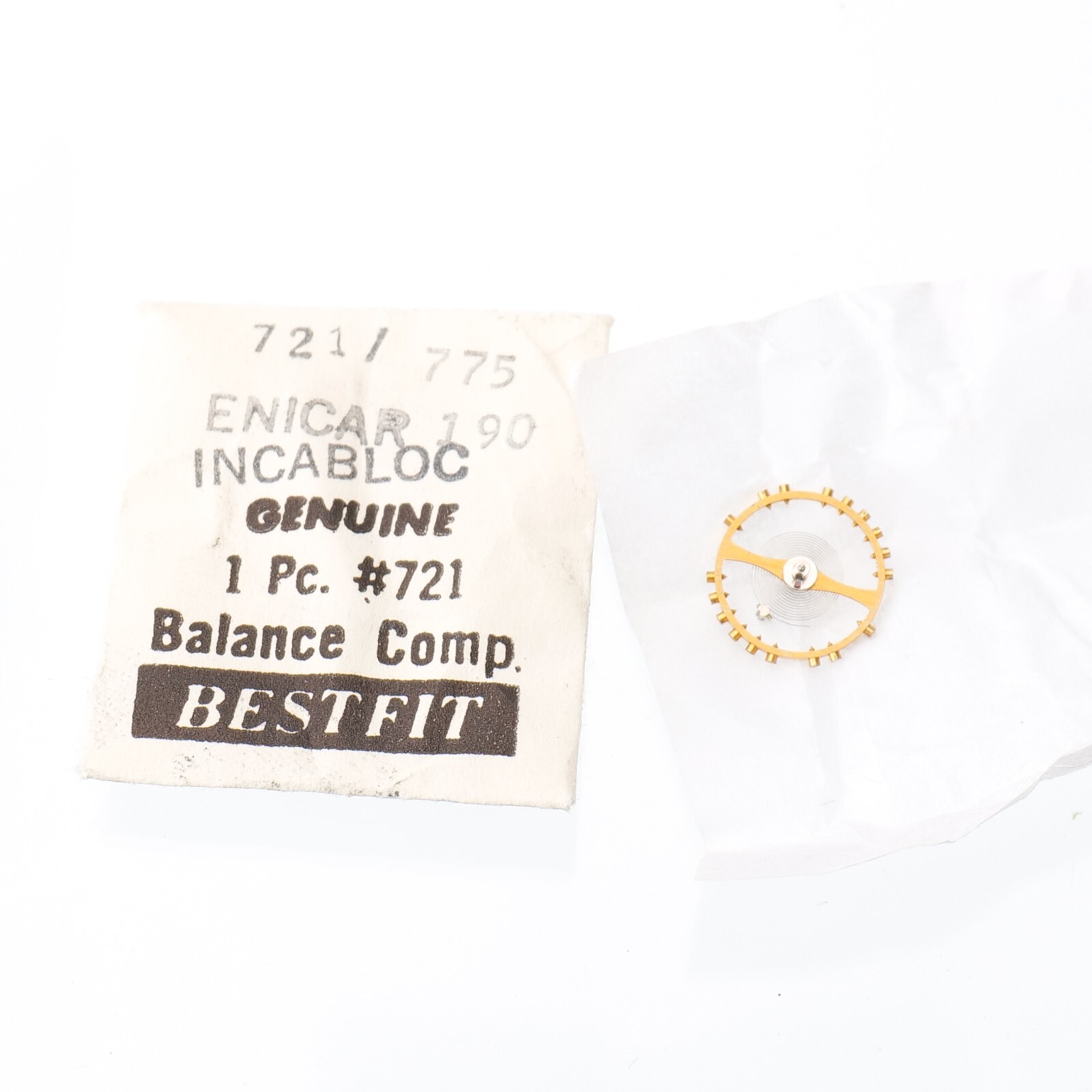 Enicar 190, Eterna 1412, 1422 Balance Complete Watch Part Bestfit 721/775 New