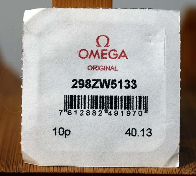 Genuine Omega Crystal Gasket – 298ZW5133 – 10 Pieces – Green – Factory Sealed