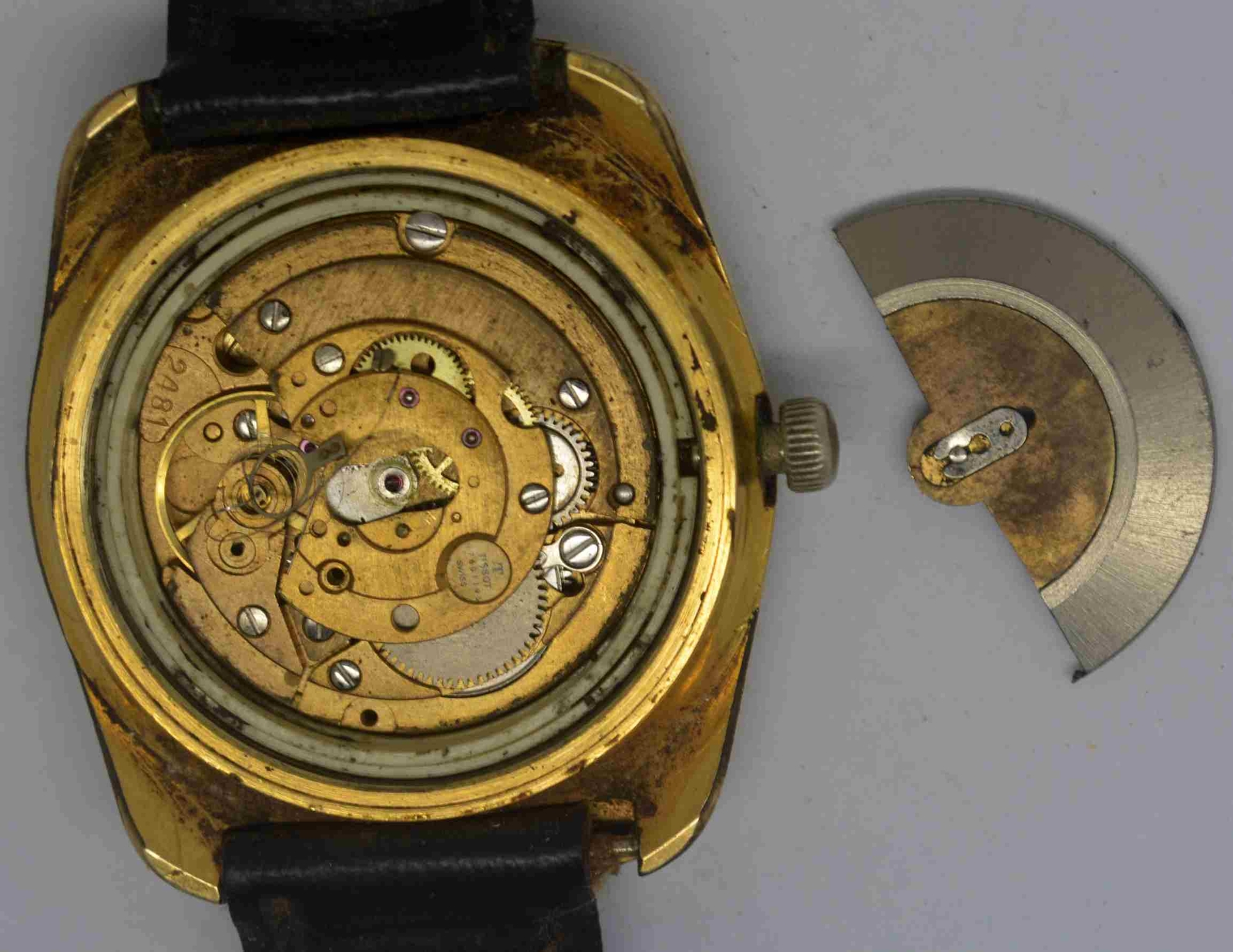 VTG TISSOT SEASTAR Gold Plated Wristwatch. Ref: 44669-2, Cal: 2481. For Repairs