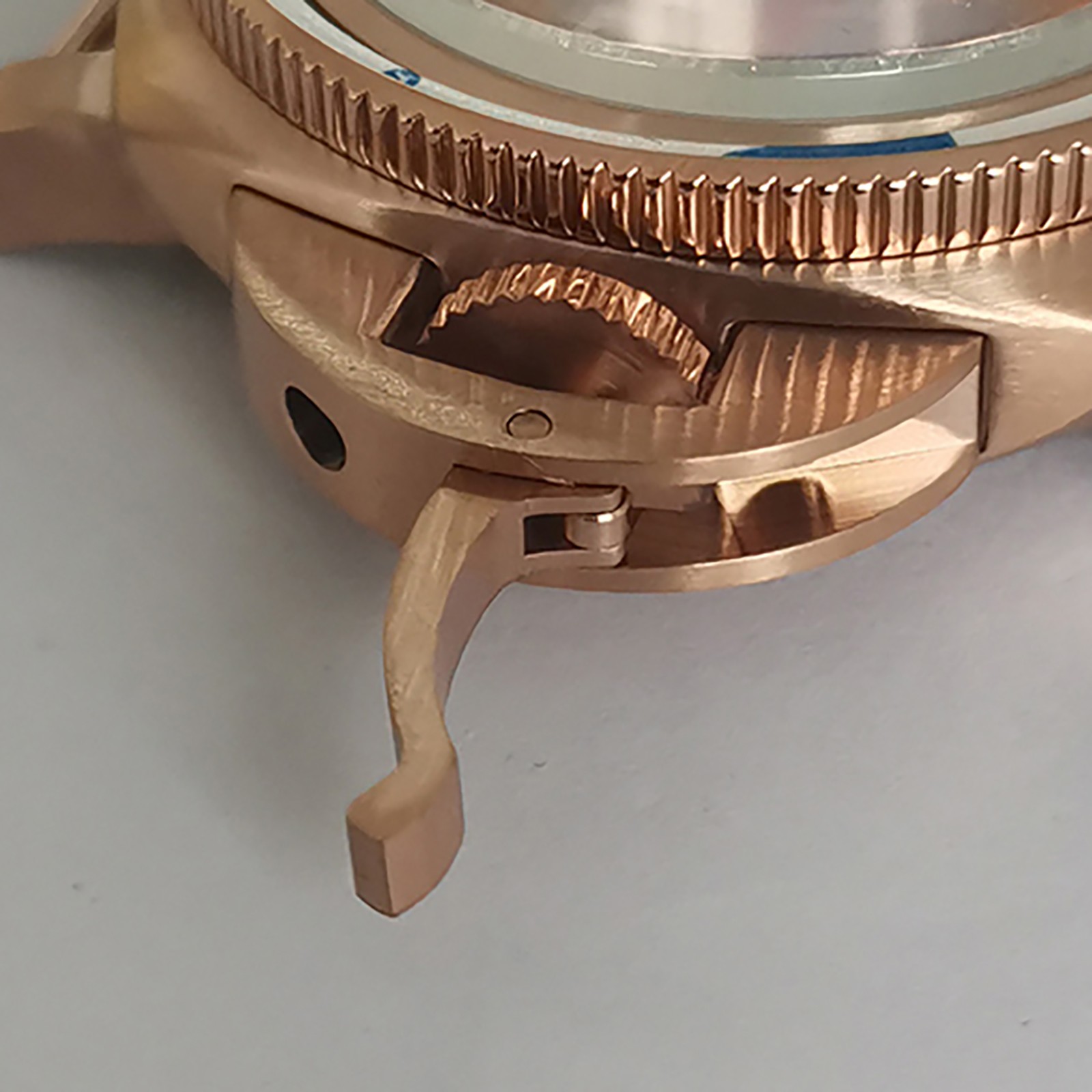 42mm PVD Rose Gold Stainless Steel Watch Case for NH35/NH36 Movement ===
