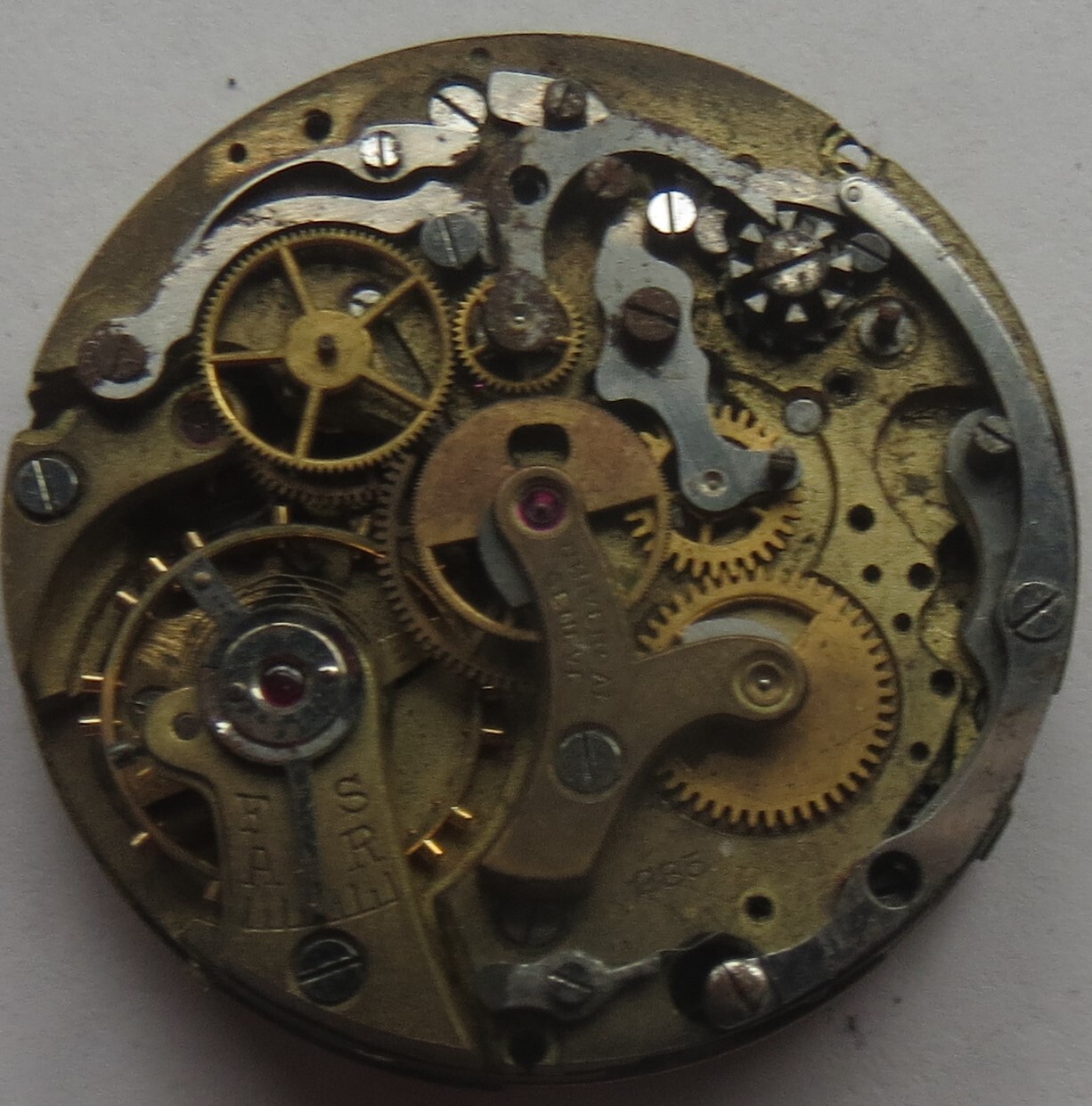 Universal Geneve Chronograph mens wristwatch movement & dial cal. 285