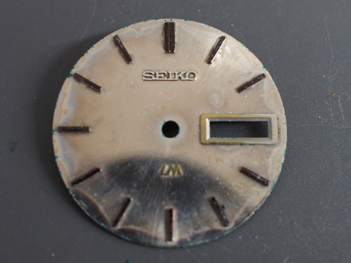 Seiko Genuine Dial Lord Matic LM Wrist Watch Parts Vintage Silver Plated