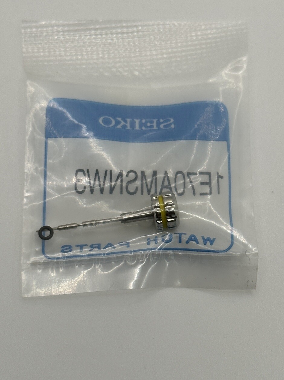 ORIGINAL SEIKO CROWN WITH STEM FOR 5M62-0BL0, 1E70AMSNW3