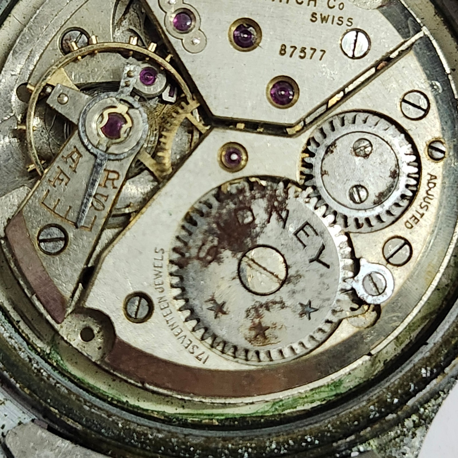 Doxa Case Seeland Sidney 17J Swiss Mechanical Watch Parts Repair Project