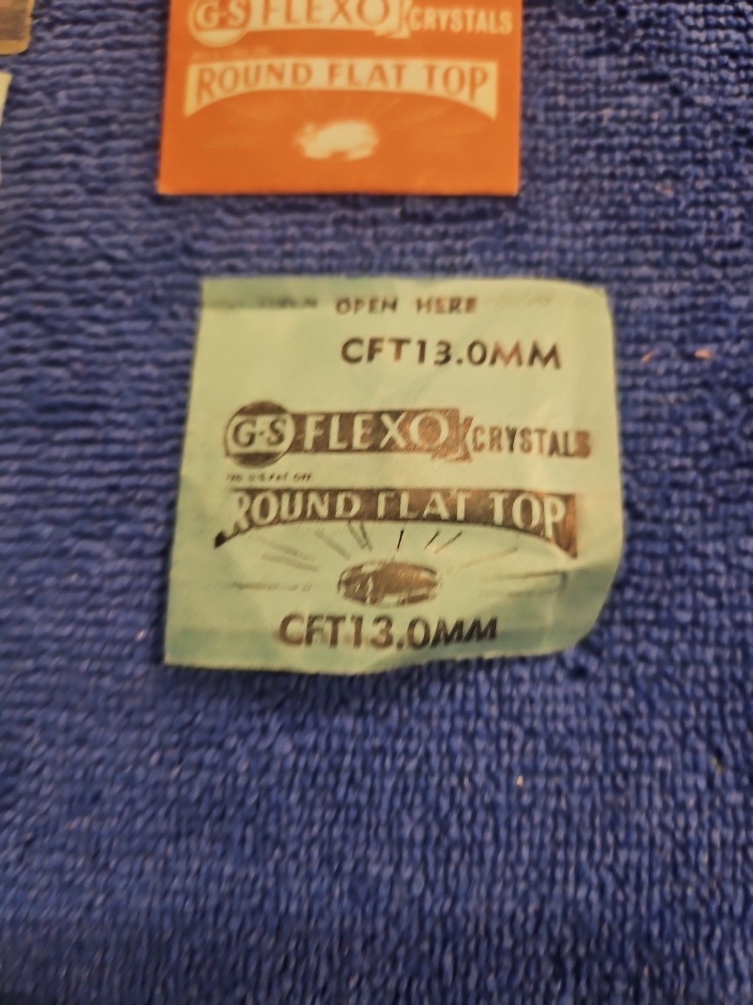 GS Flexo Watch Crystals Lot 7 NOS Hi Dome Lo Dome Flat Top Assorted Sternkreuz