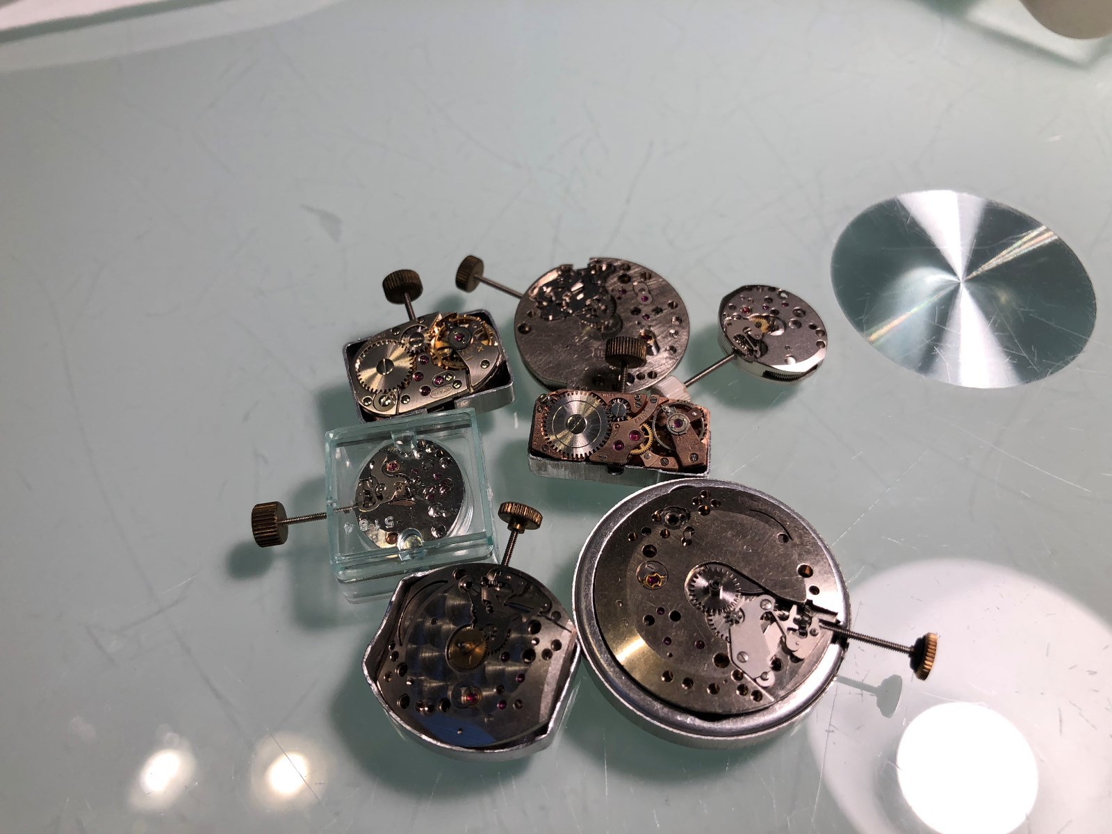 8 NEW OLD STOCK WRISTWATCH WIND-UP MOVEMENTS DOXA CYMA TISSOT & MORE