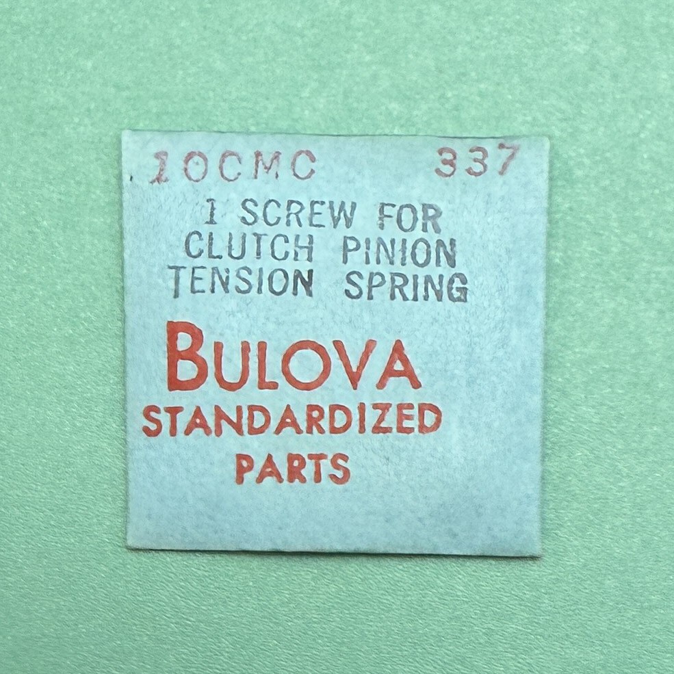 Genuine Bulova Part 337 Screw Clutch Pin Tens Spring 10CMC 10CSC 8BBA 9AR 9AR…