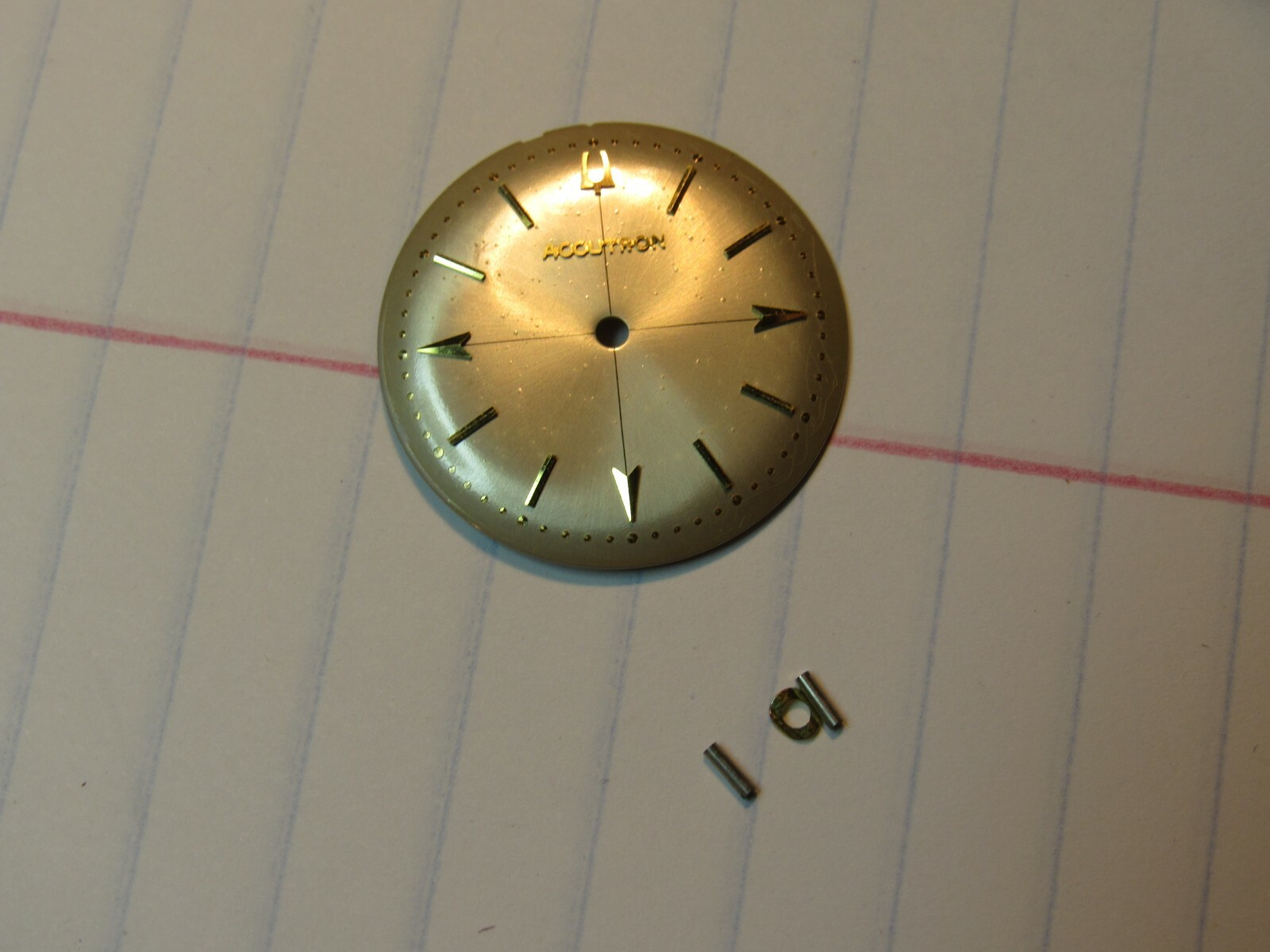 BULOVA ACCUTRON 214 Mens CROSSHAIRS WATCH DIAL Vintage 1960s – 1970s (B-B)