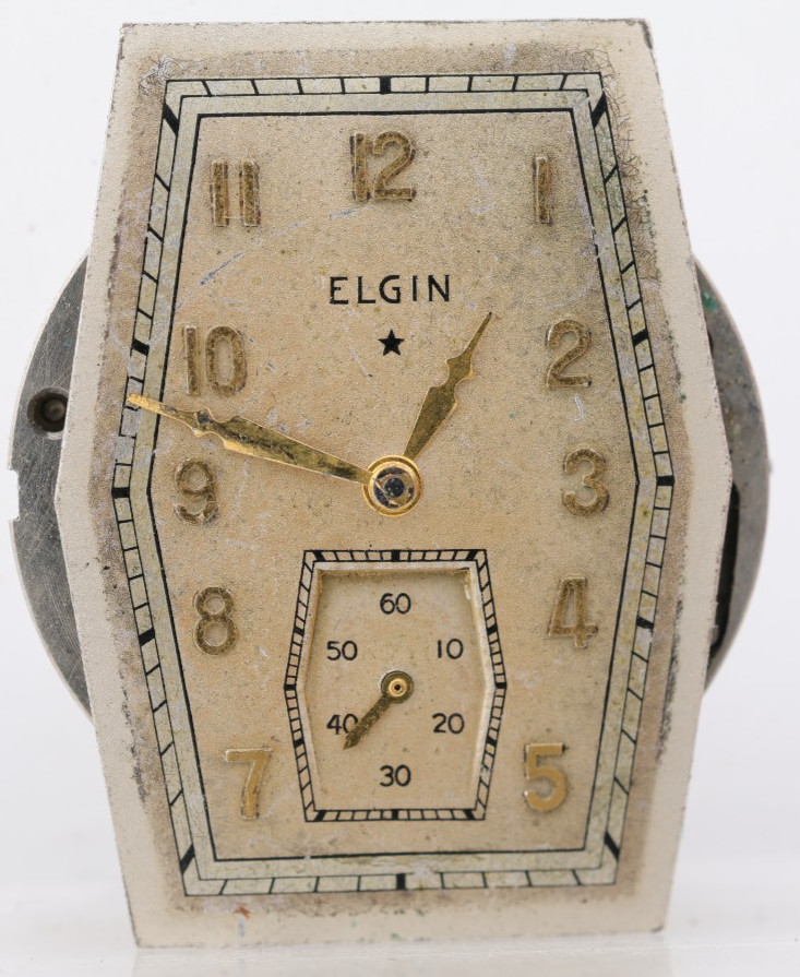 ELGIN Gr. 519, 8/0s 15j, 35424639 WRIST WATCH MOVEMENT, FOR REPAIR (OJ)