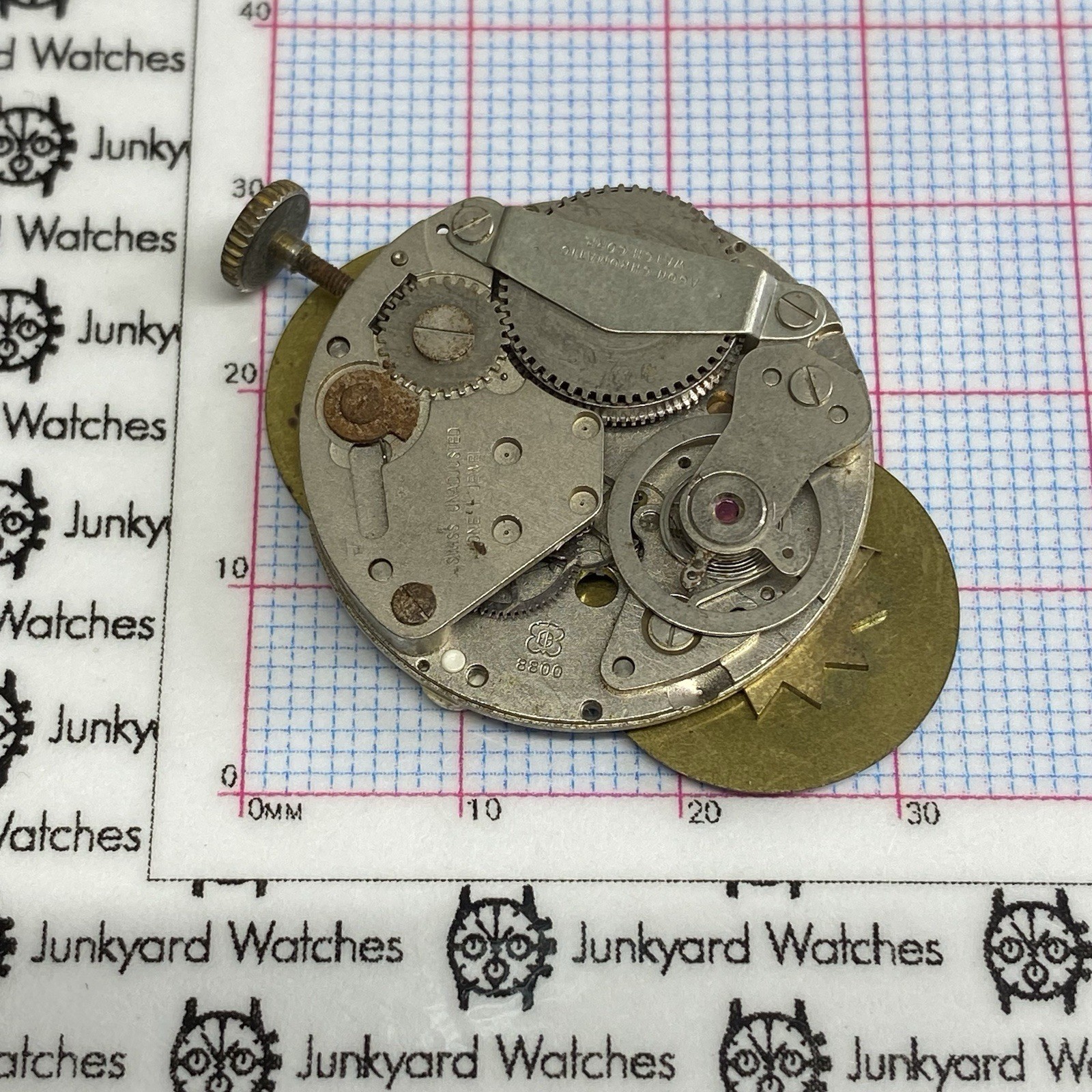 Vintage Agon 17 Jewels Watch Repairs Parts Spares Swiss EB 8800