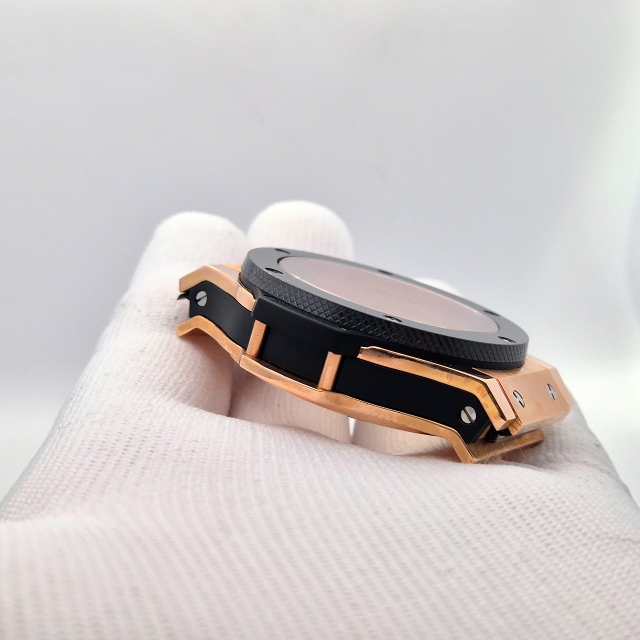 7750 Chronograph watch case 43mm rosegold pvd