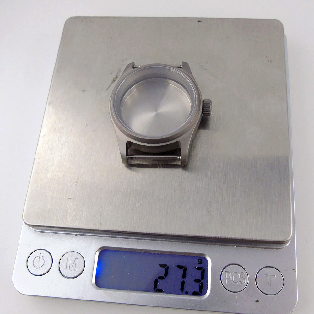 36mm Titanium Watch Case Prevent Allergy Sapphire Glass Fit NH35 8215 2836 2824