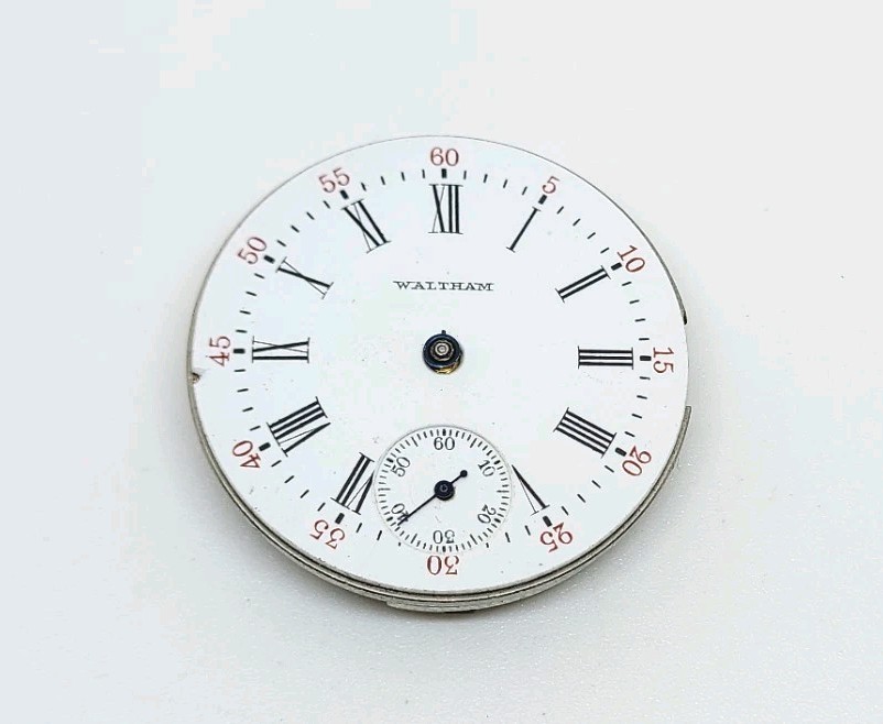1905 Waltham Model 1891 Grade Seaside 7J 0s Pocket Watch Movement For Repair