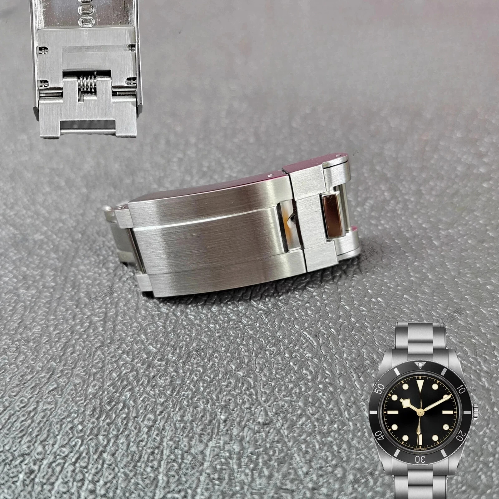 16mm Steel Watch Band Clasp Folding Buckle Fits For Tudor Bracelet