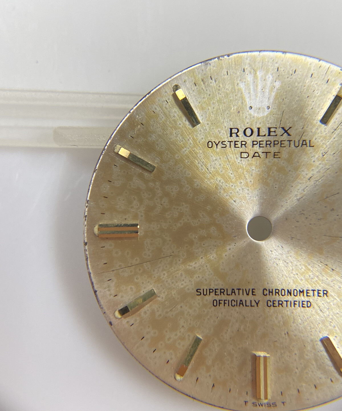 Genuine Rolex Oyster Perpetual Date 1500 1501 1505 Cal. 1570 Silver/Gold Dial