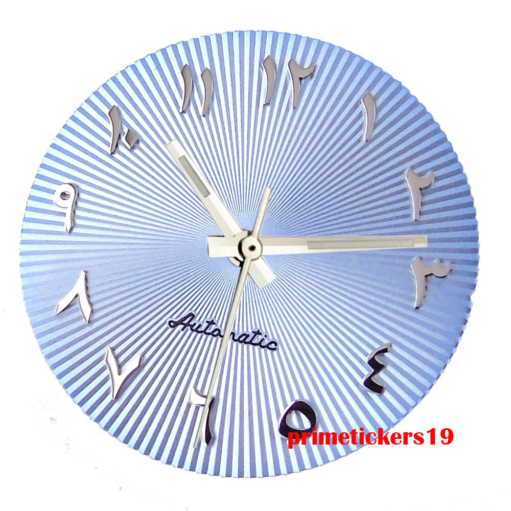 29mm Automatic Watch Dial Silver Hands Luminous Fit NH35 Miyota82 ETA2824 PT5000