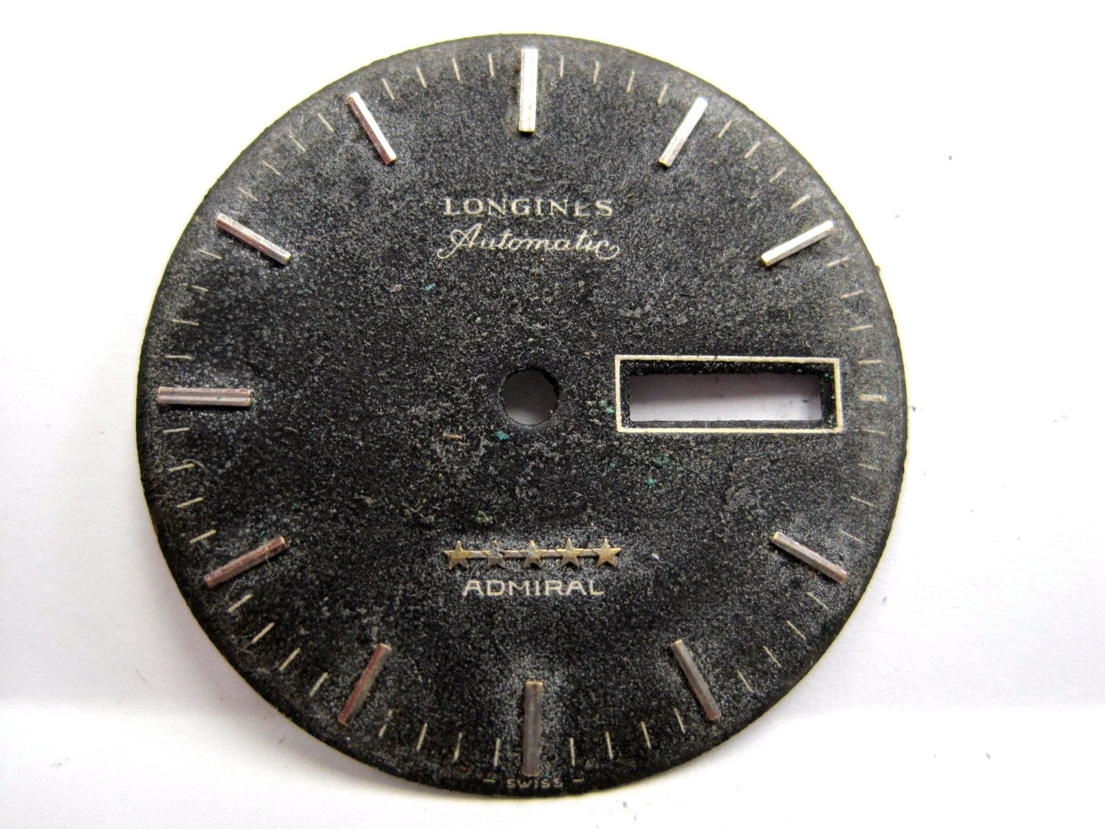 Antique Gents Longines Admiral Auto/Day/Date Watch Dial 30.5mm