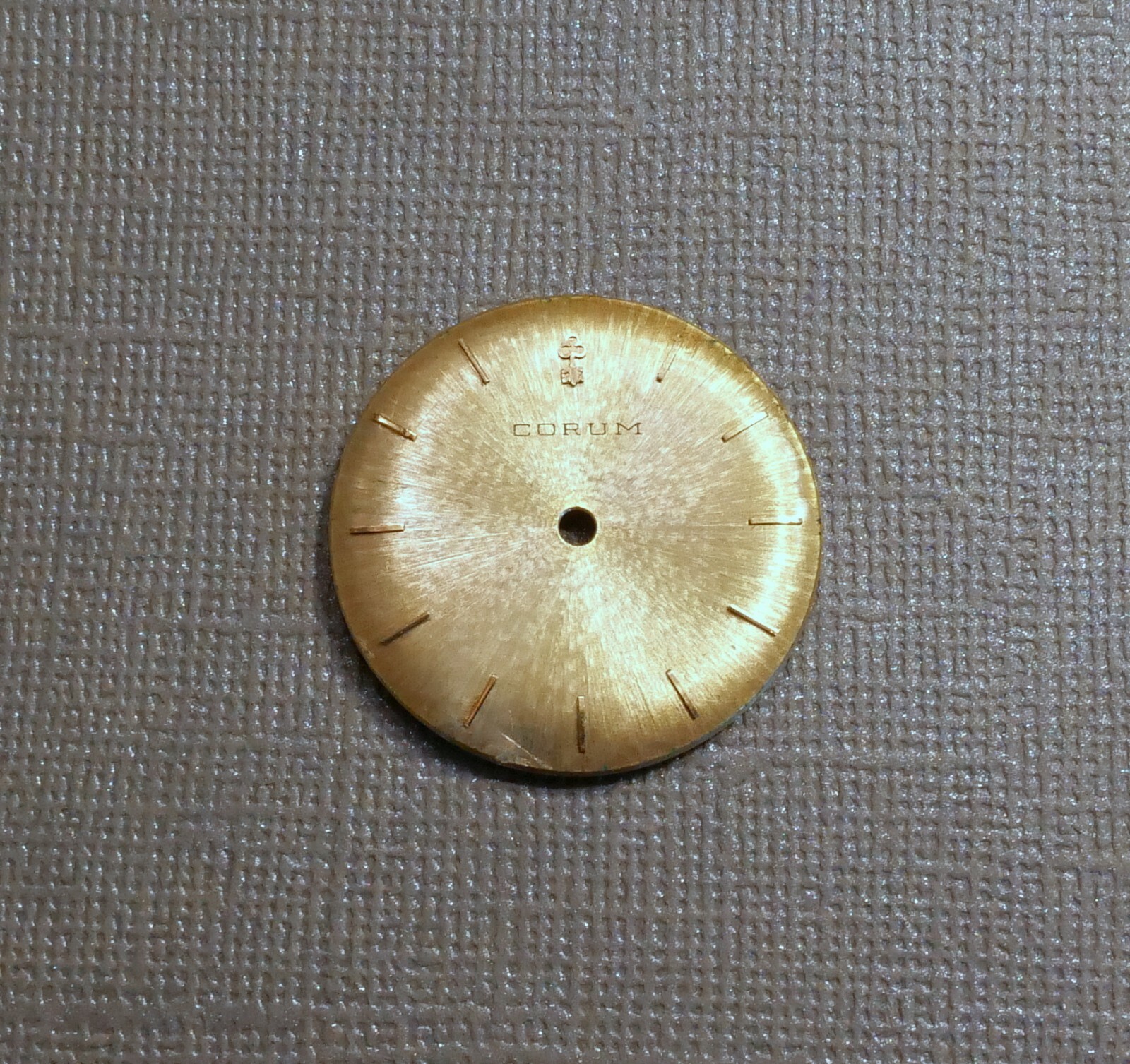 VINTAGE CORUM WATCH DIAL FOR MENS DRESS WATCH 28.5 MM DIAMETER