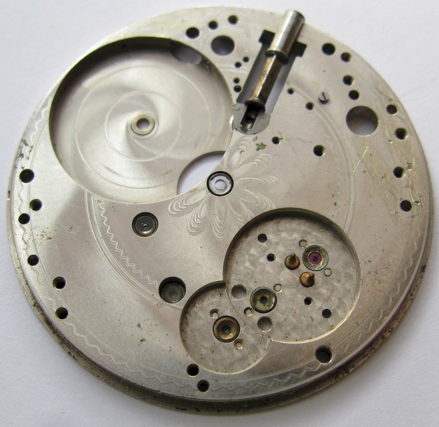 Waltham Vanguard Up & Down Pocket Watch 16s 23j. part: INCOMPLETE main plate