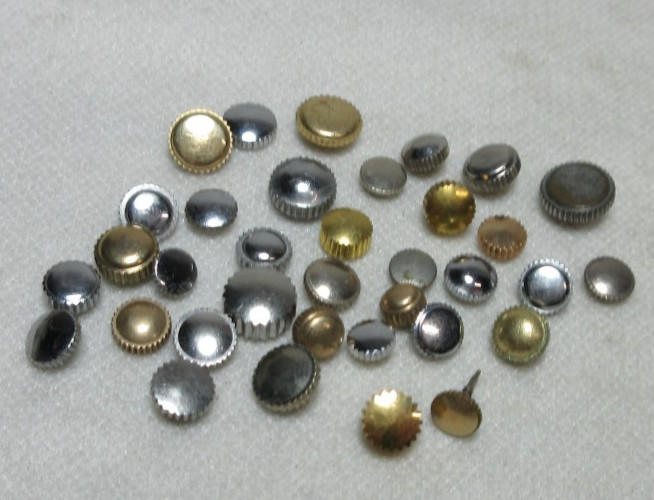 LOT OF 35 WATCH CROWNS WATCHMAKERS PARTS ASSORTED LOT SOME GOLD FILLED PLATED