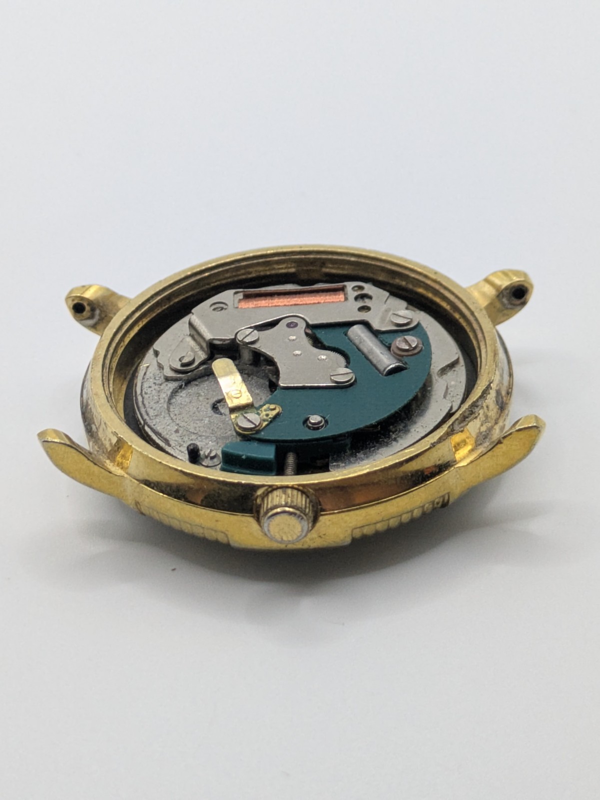 Sekonda HP 6881 Quartz Date Watch Head No Strap Case Back Parts Repair