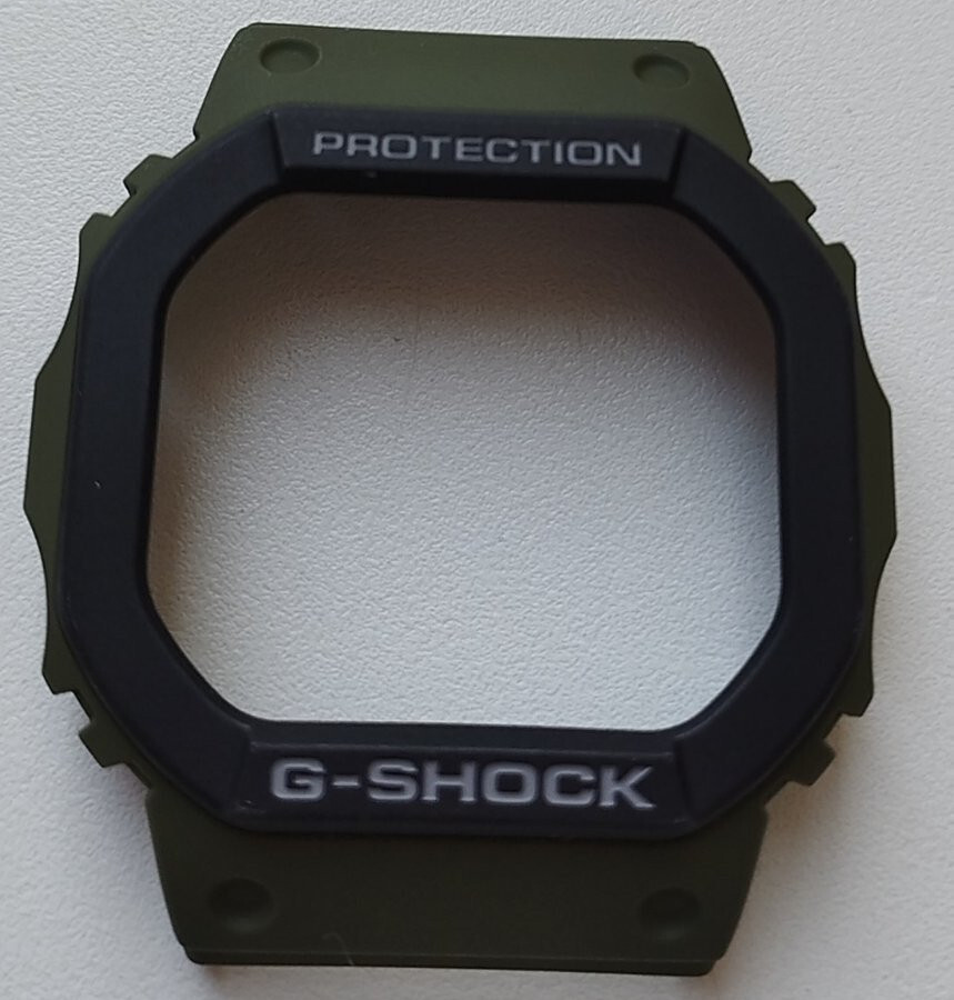 Casio Genuine Factory Replacement G Shock Bezel DW-5610SU-3 Black Green