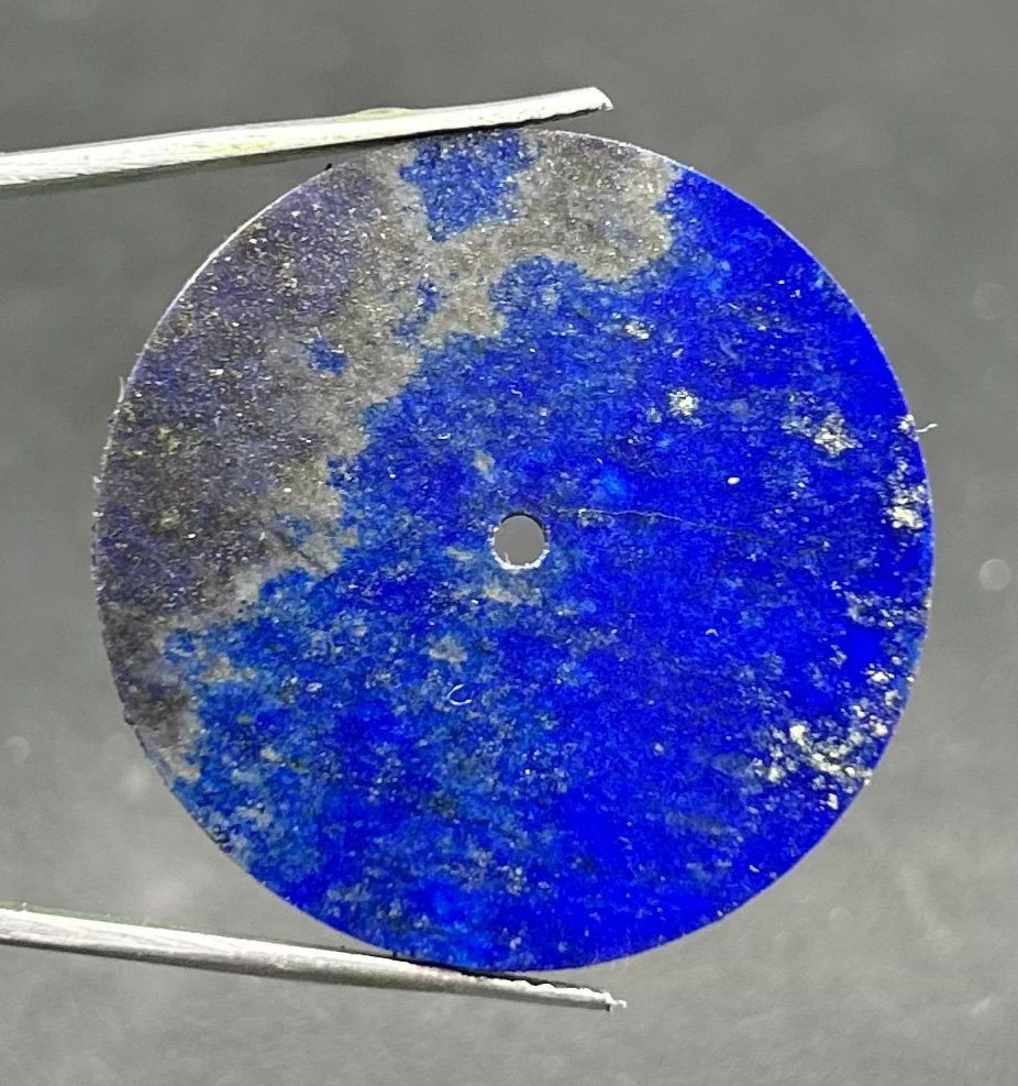 Blue Lapis lazuli Watch Dial: 33 mm Gemstone Watch dial Watch Face Flat Disk