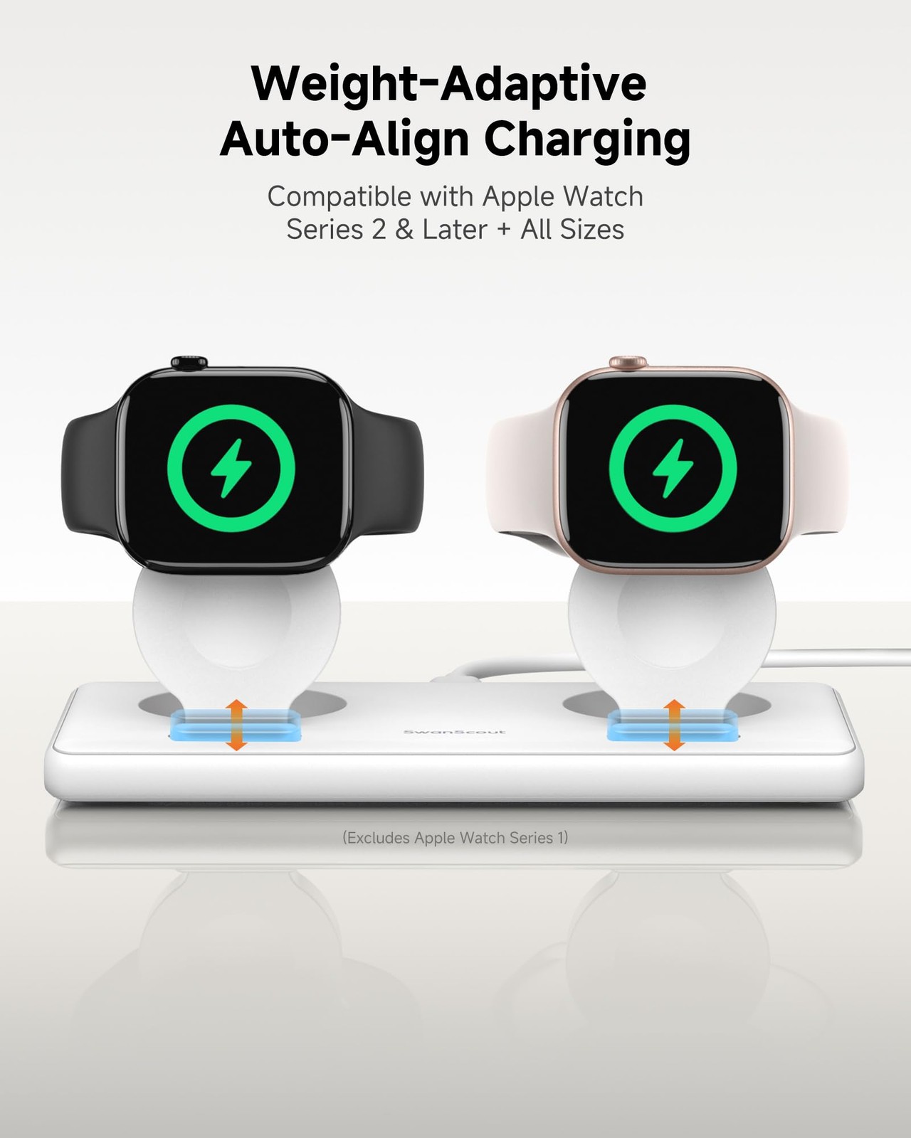 Dual Charger for Apple Watch 11/Ultra 3/SE 3/Ultra 2/Ultra/SE 2/SE/10/9/8/7/6…
