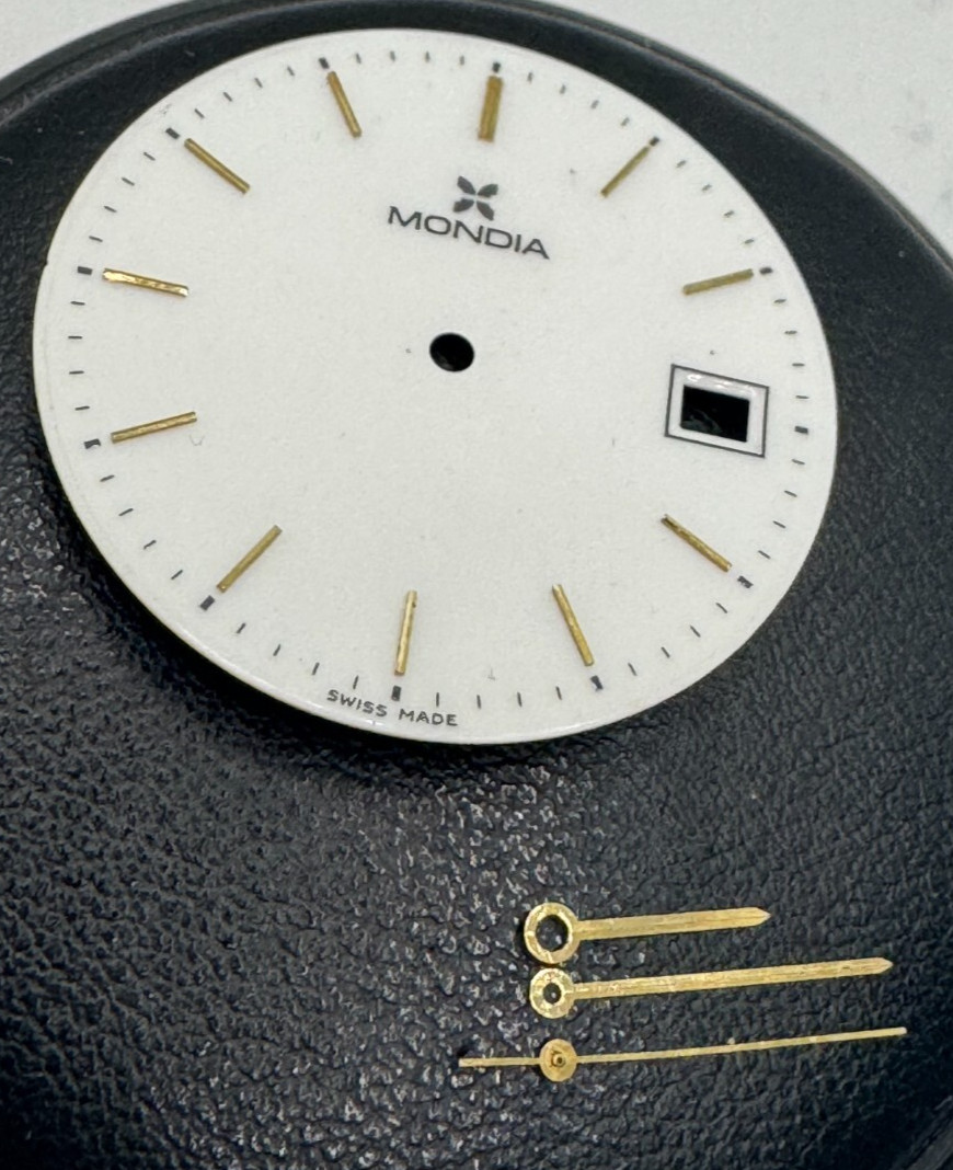 Mondia Quartz ETA 955.112 White Dial 29.9Mm; Hands 120/70/0.20 Swiss