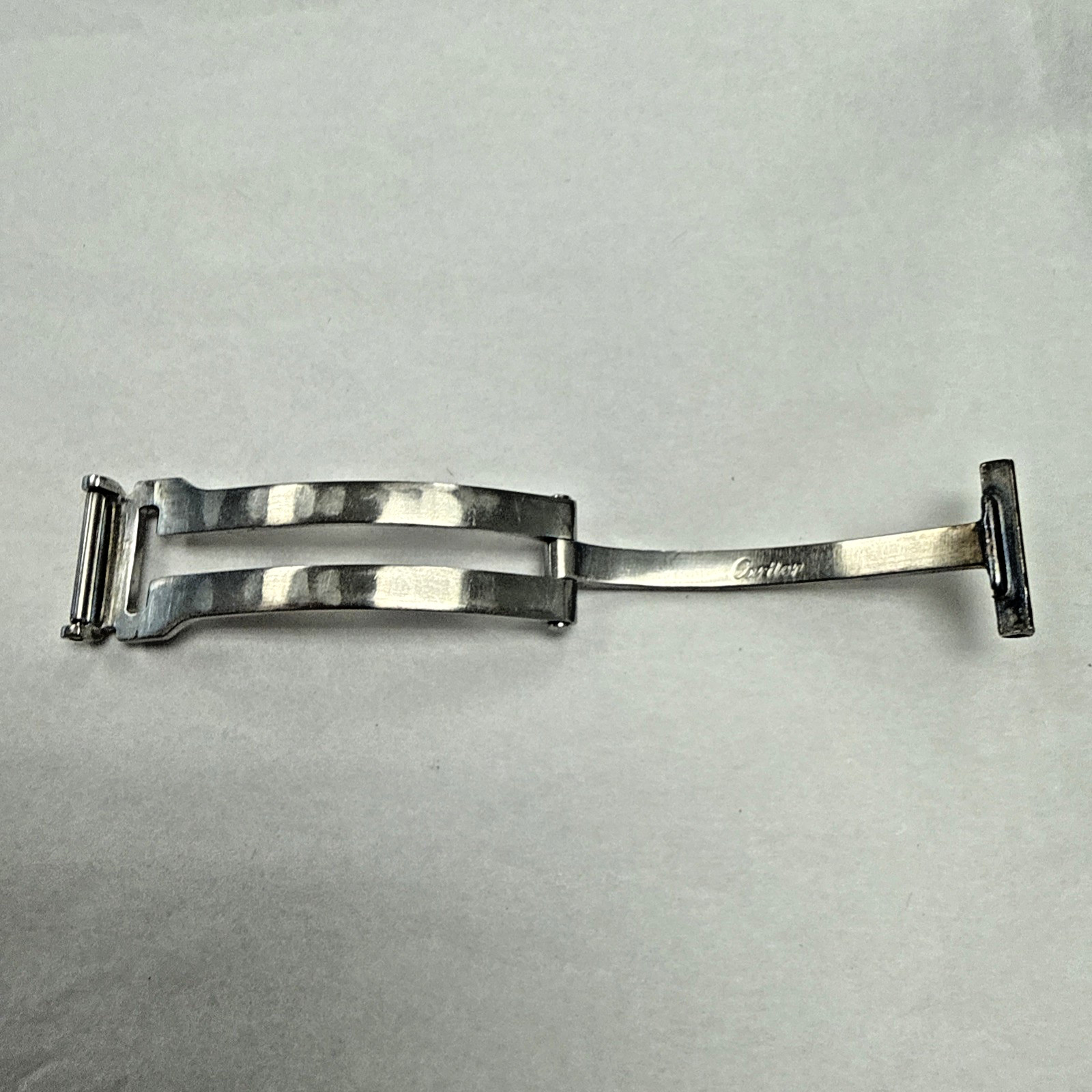 Cartier Stainless Bracelet Steel Folding Deployment Clasp Buckle 13.2mm e12163