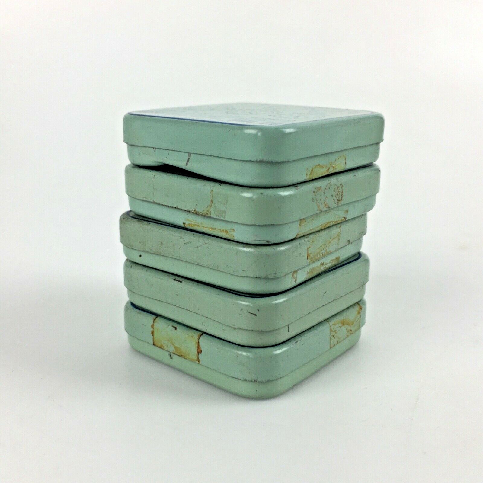 Lot 5 1941 INTERNATIONAL DIAL Watch Tins Dials Parts NY Square Vtg Advertising