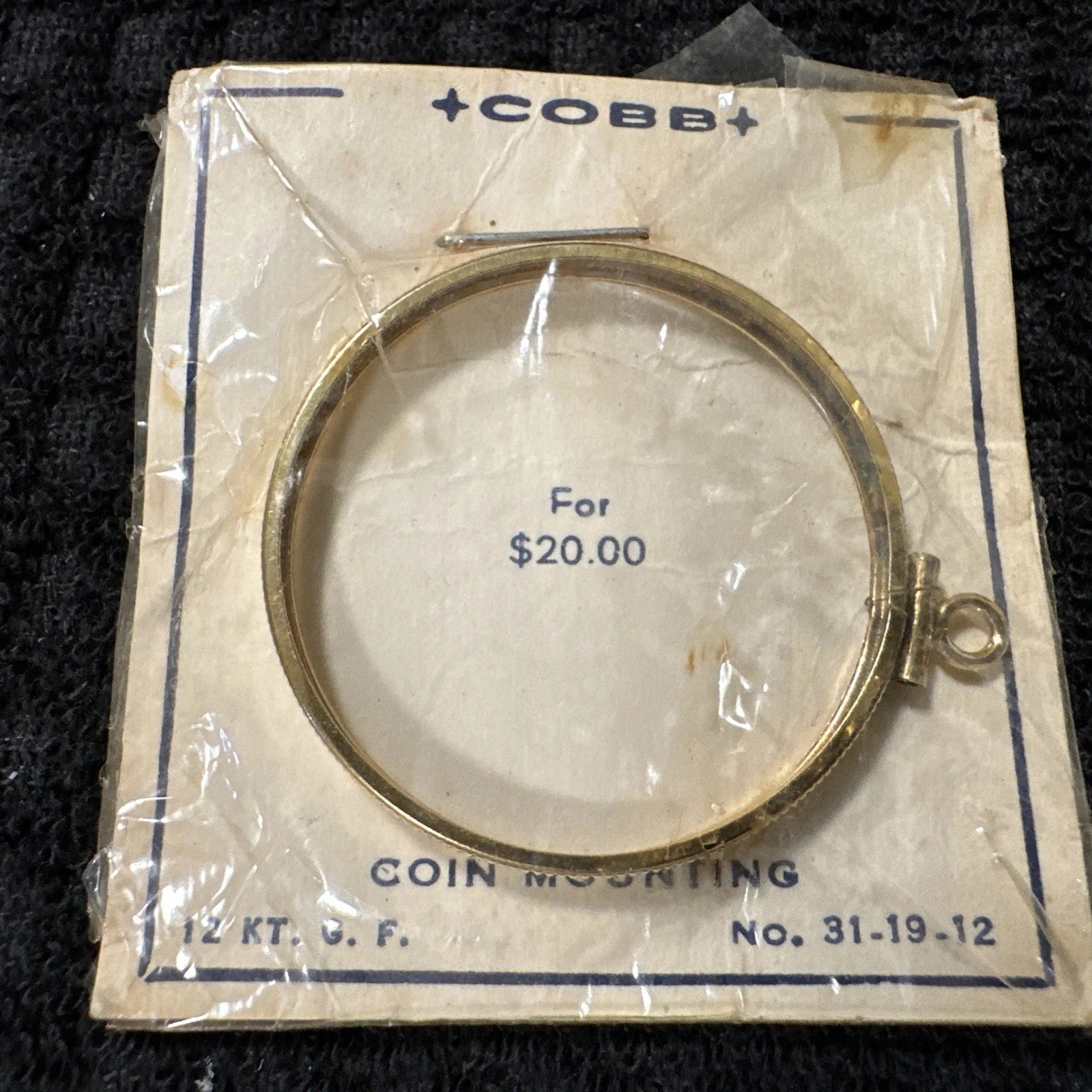 COBB Coin Bezel 12k GF