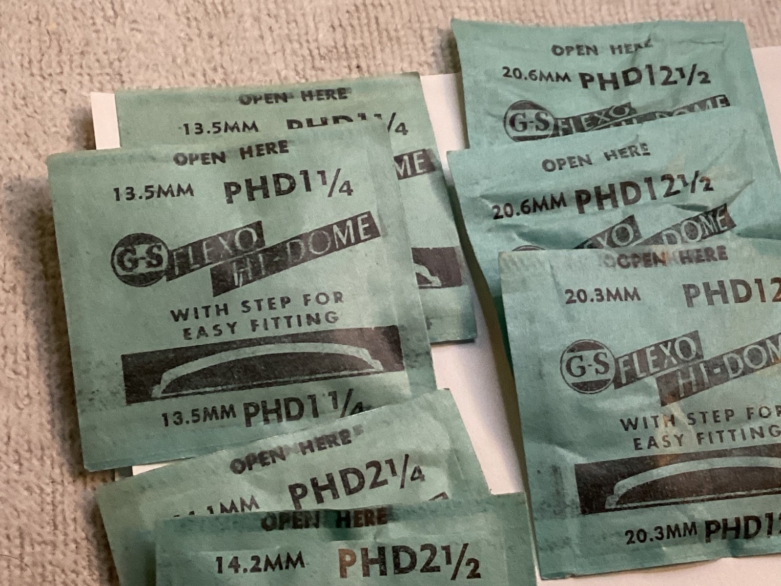 GS Flexo Hi Dome watch crystals smaller sizes parts