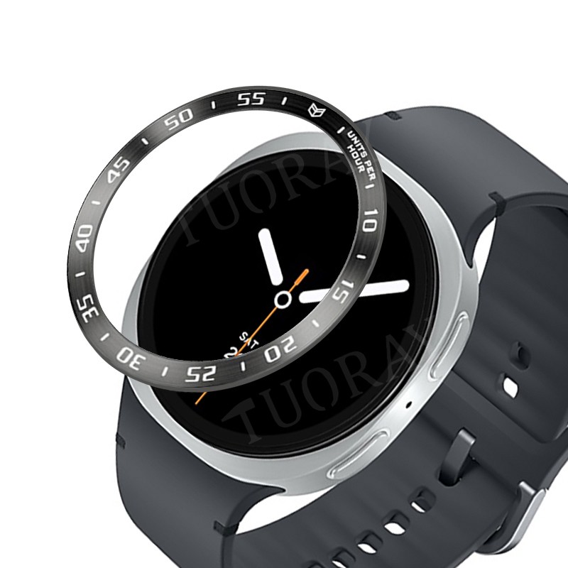 For Samsung Galaxy Watch 8/8Classic 46/44/40mm Bezel Ring Metal Watch Cover Case