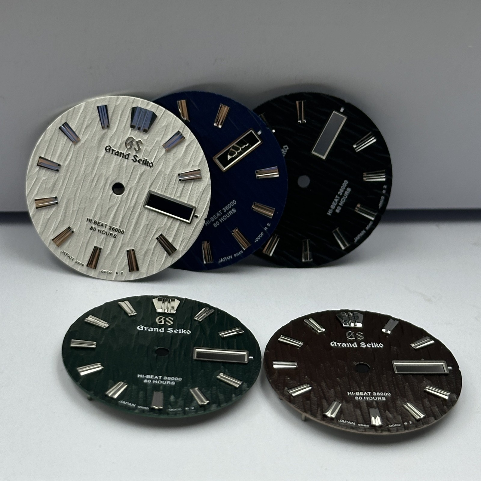 28.5mm Bark Pattern Watch Dial No Lume Dual Calendar for Nh36 Movement Accessory