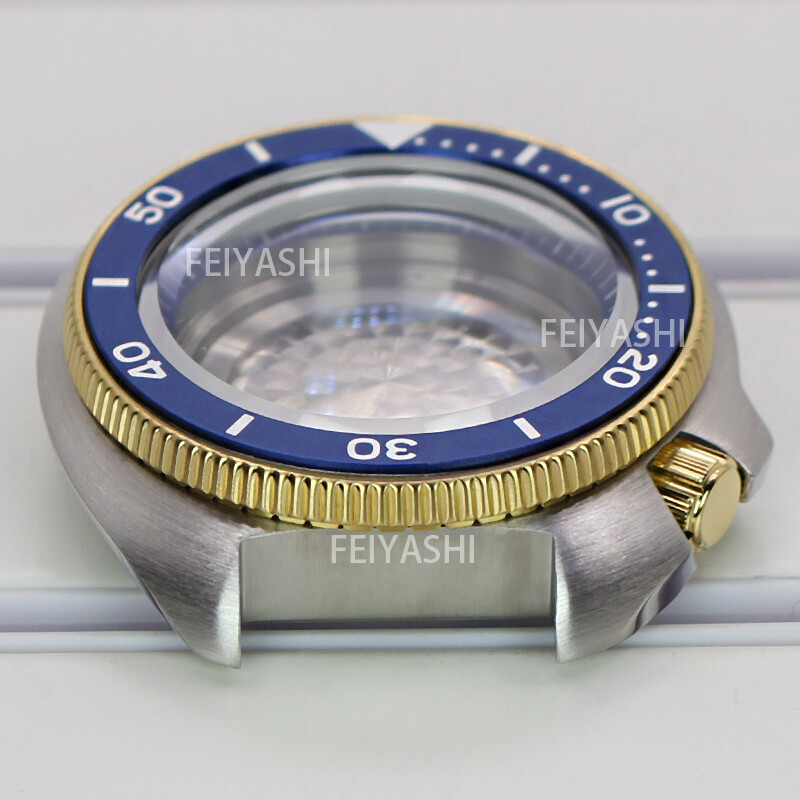 44mm Stainless steel turtle Watch Case nh35 For Seiko nh36 Movement 28.5mm Dial