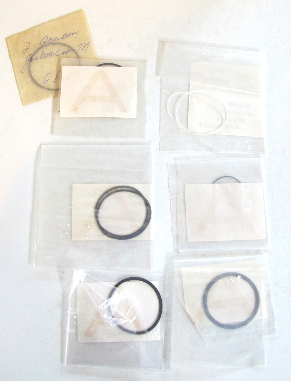 LOT of ACCUTRON WristWatch GASKETS – G 780 811 817 820 859 1057