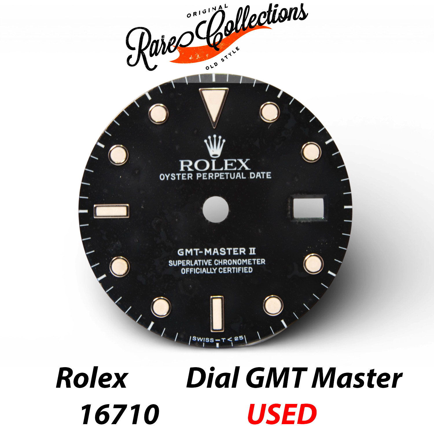 Black GMT-Master II Dial Tritium for Rolex (cod. 16710) — Used Good Condition