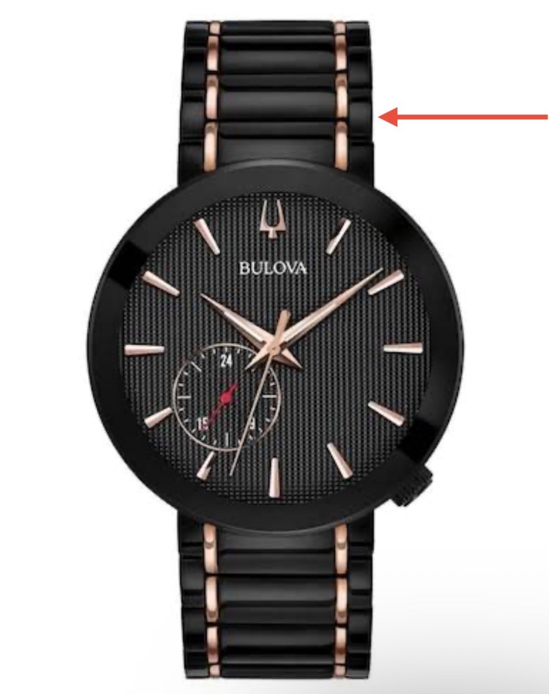BULOVA 98A188 Watch Men’s Link Two Tone Stainless Steel Extension Extra 1pc