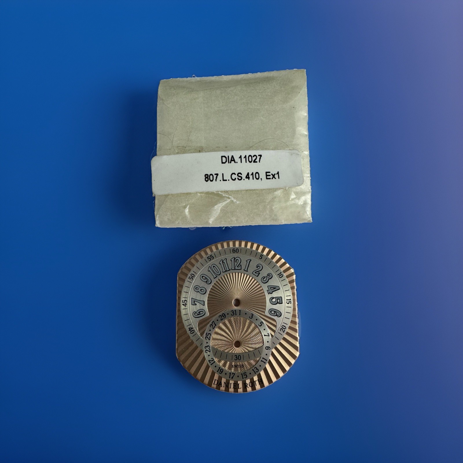 100% OEM Daniel Roth Premier Retrograde 807.L.40 Salmon Rose Watch Dial NOS