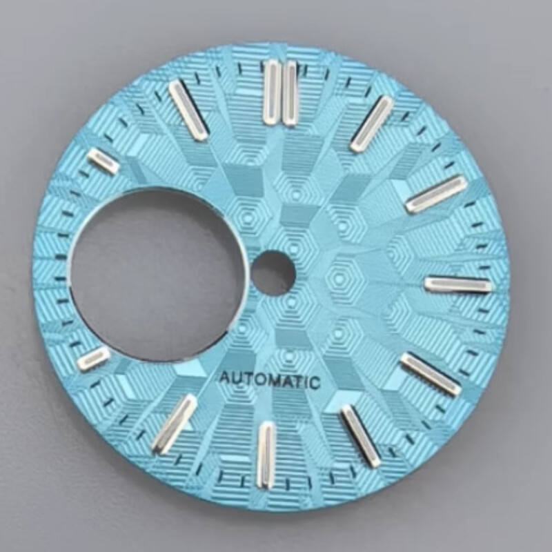 28.5mm NH38 Dial Skeletonized Dial Green Lume Fits NH34 NH38 Movement Nh34 Dial
