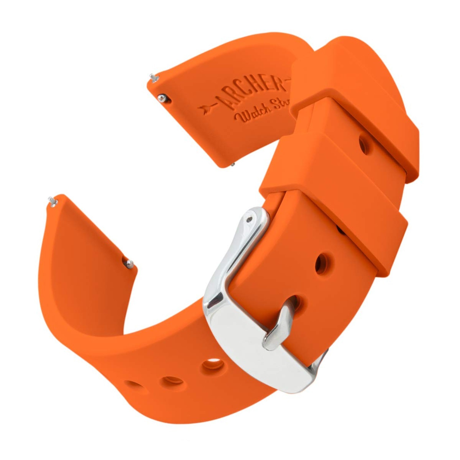 Archer Watch Straps – Soft Silicone Quick Release Watch Bands 22mm