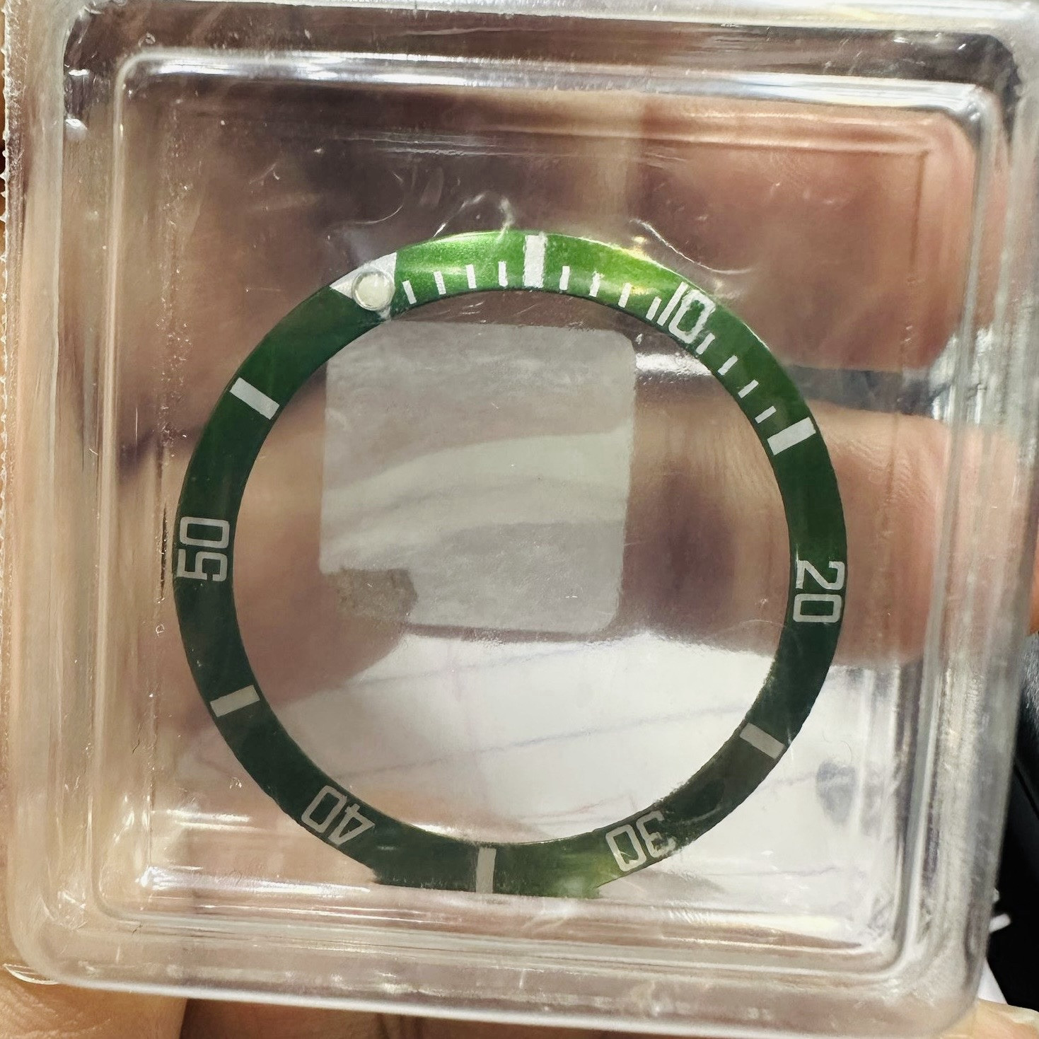 Rolex NOS Green Kermit Insert For Submariner Model Ref 16610 LV