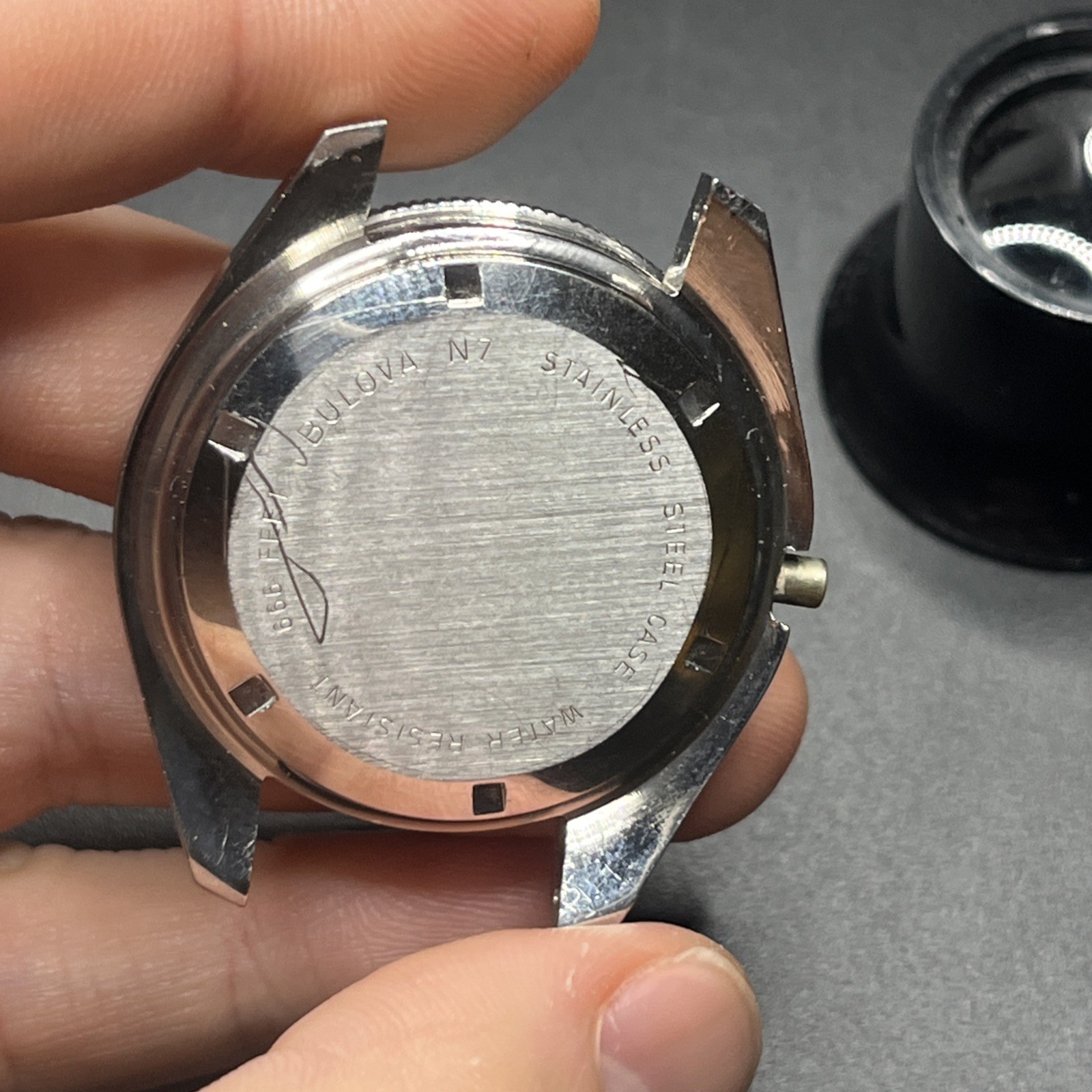 1977 Bulova Ref. 8112 Quartz Day-Date 666 Diver Case (015)