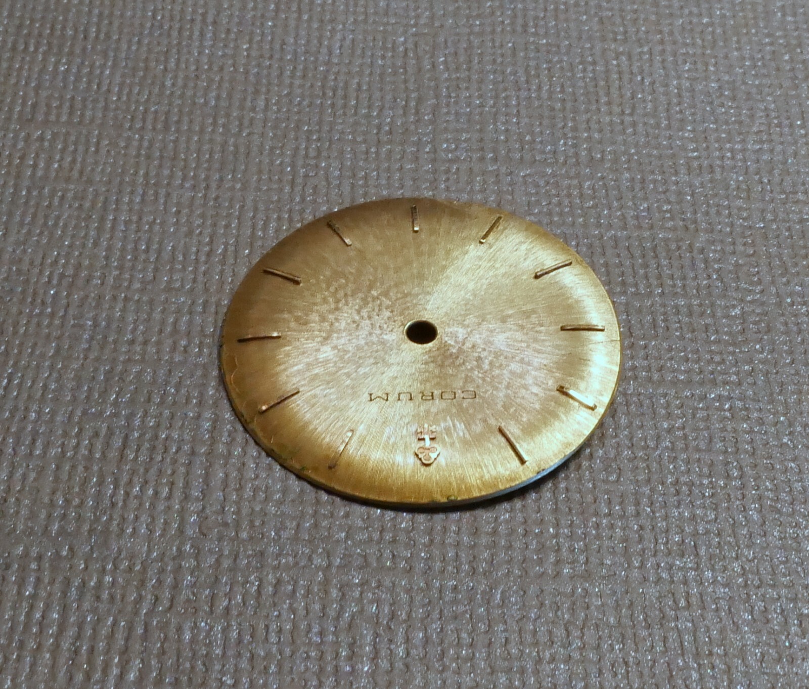 VINTAGE CORUM WATCH DIAL FOR MENS DRESS WATCH 28.5 MM DIAMETER