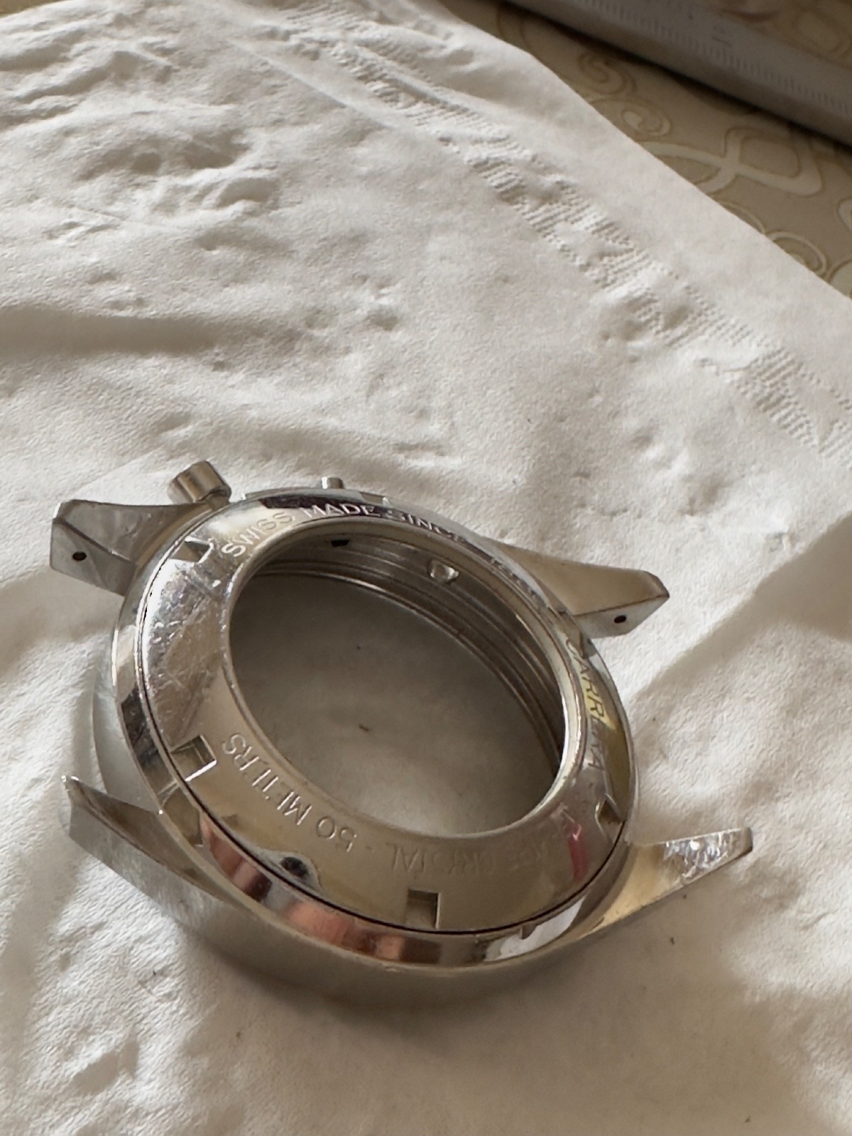 TAG Heuer Carrera CV2010 Watch Case Only Stainless Steel Genuine For Parts