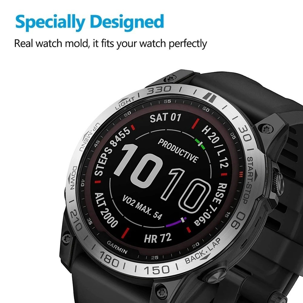 Metal Bezel Ring Time Frame ring ForGarmin Fenix 7 7X 7S Tactix 8 51mm Epix Pro